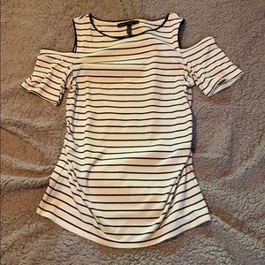 White House Black Market cold shoulder top